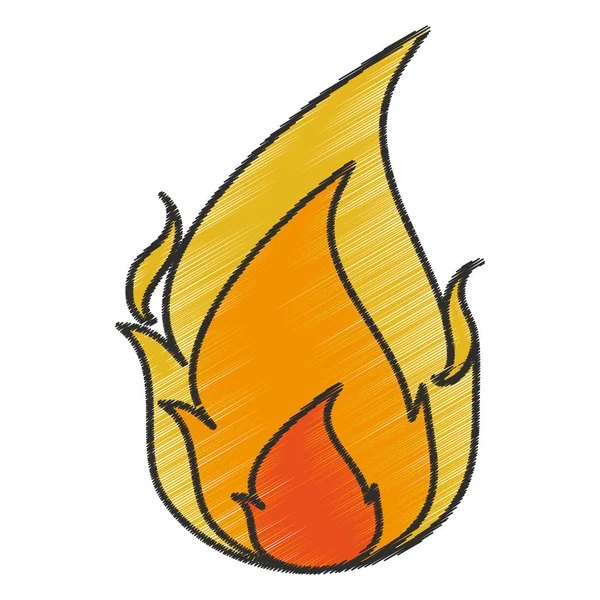 Izolované flame design — Stockový vektor