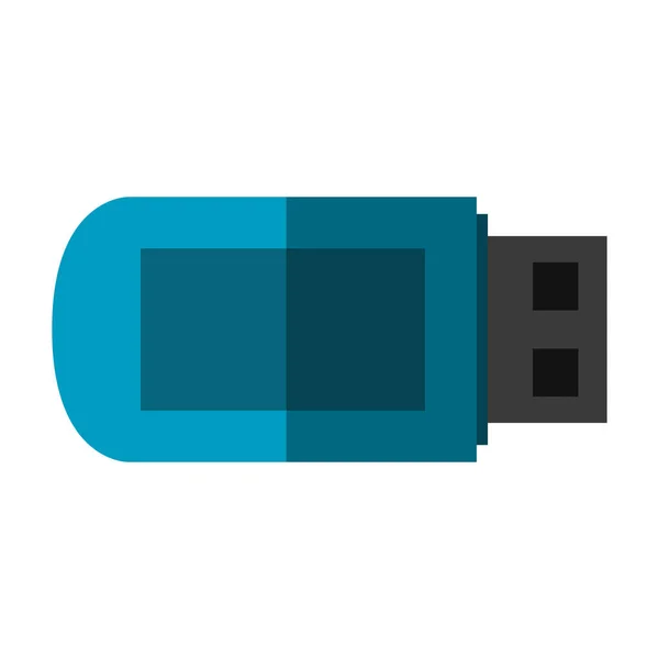 Diseño aislado usb — Vector de stock