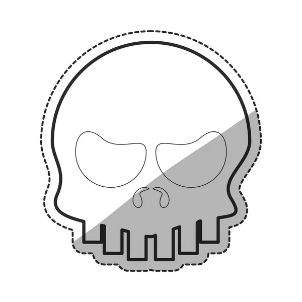 Isolierte Totenkopf Cartoon-Design — Stockvektor