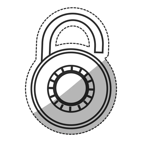 Isolated padlock design — Stock Vector