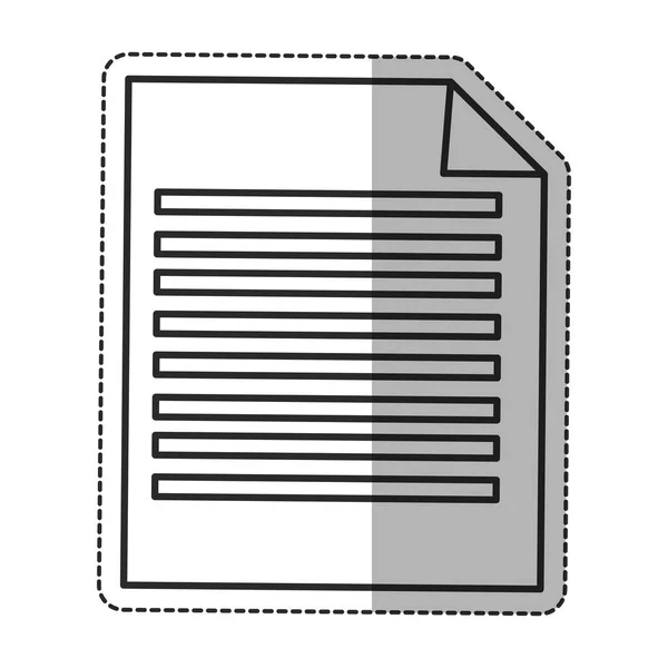 Geïsoleerd stukje ontwerp voor een papieren — Stockvector