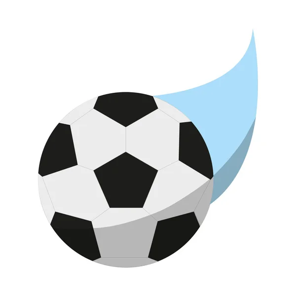 축구 스포츠 디자인의 고립 된 공 — 스톡 벡터