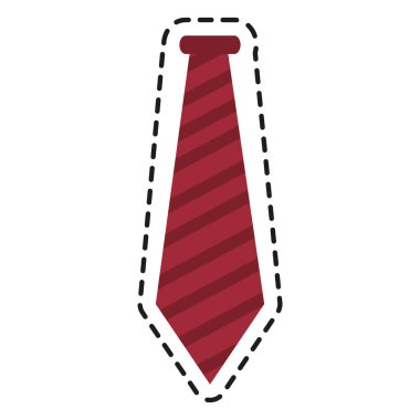 Hippi tarzı tasarım izole kravat