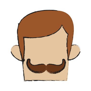 İzole hipster adam tasarım