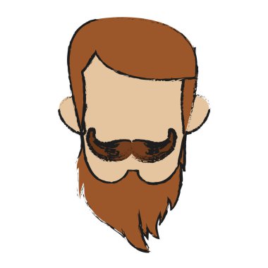 İzole hipster adam tasarım