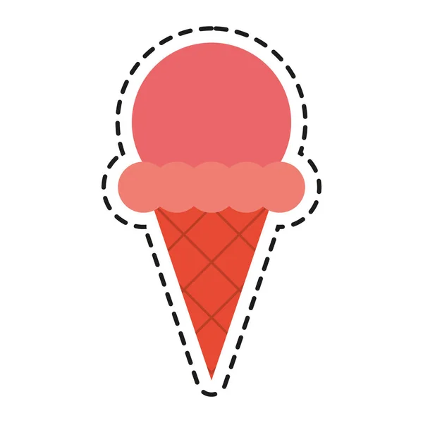 Изолированный дизайн мороженого — стоковый вектор