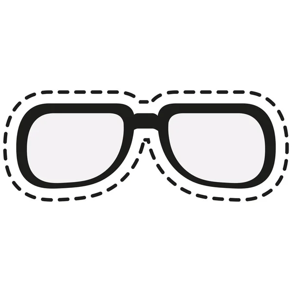 격리 된 패션 안경 디자인 — 스톡 벡터
