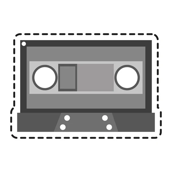 Diseño de dispositivo de cassette aislado — Vector de stock