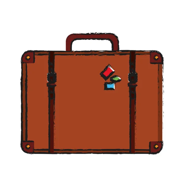 Diseño de maleta aislada — Archivo Imágenes Vectoriales