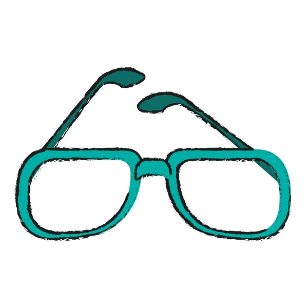 Conception de lunettes de mode isolées — Image vectorielle