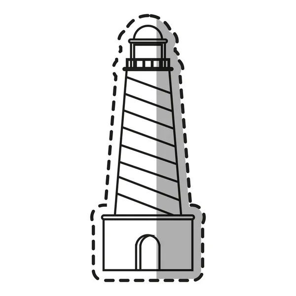 隔离的灯塔设计 — 图库矢量图片