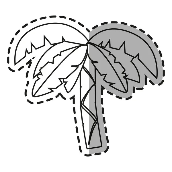 Diseño aislado del árbol del pam — Vector de stock