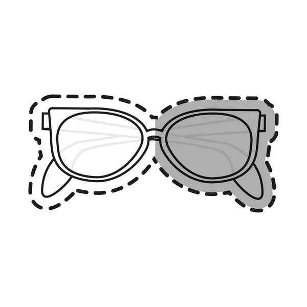 Isolato disegno occhiali moda — Vettoriale Stock