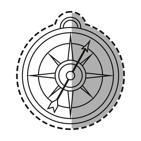 Izolované kompasu design — Stockový vektor