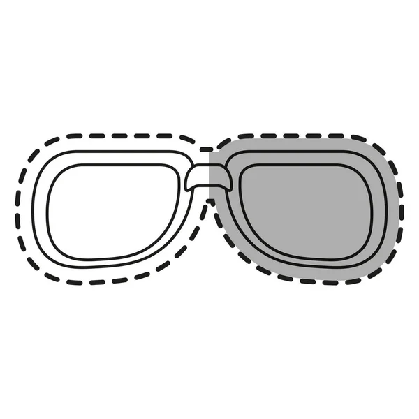 Conception de lunettes de mode isolées — Image vectorielle