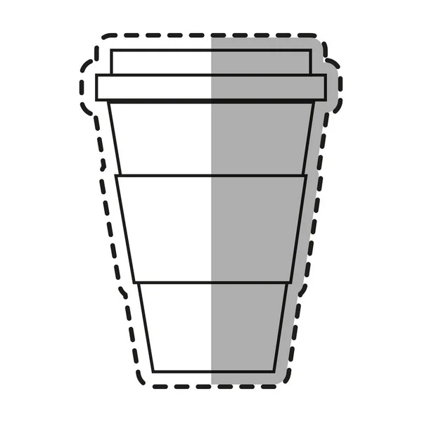 절연된 커피 머그잔 설계 — 스톡 벡터