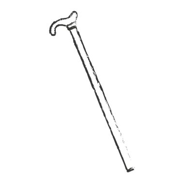 İzole hipster sitck tasarım yürüyüş