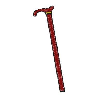 İzole hipster sitck tasarım yürüyüş