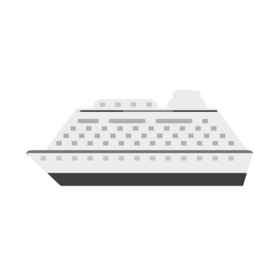 İzole cruise seyahat tasarım