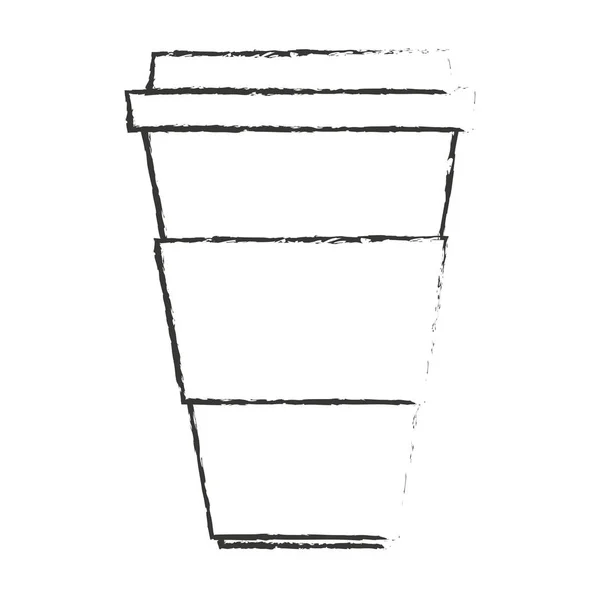 Изолированный дизайн кружки кофе — стоковый вектор