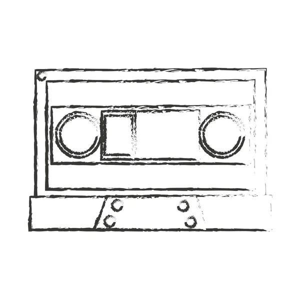 Diseño de dispositivo de cassette aislado — Archivo Imágenes Vectoriales