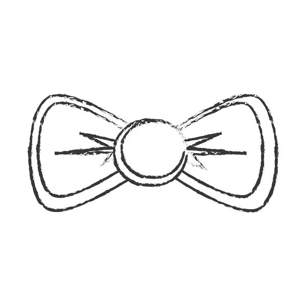 절연된 hipster bowtie 디자인 — 스톡 벡터