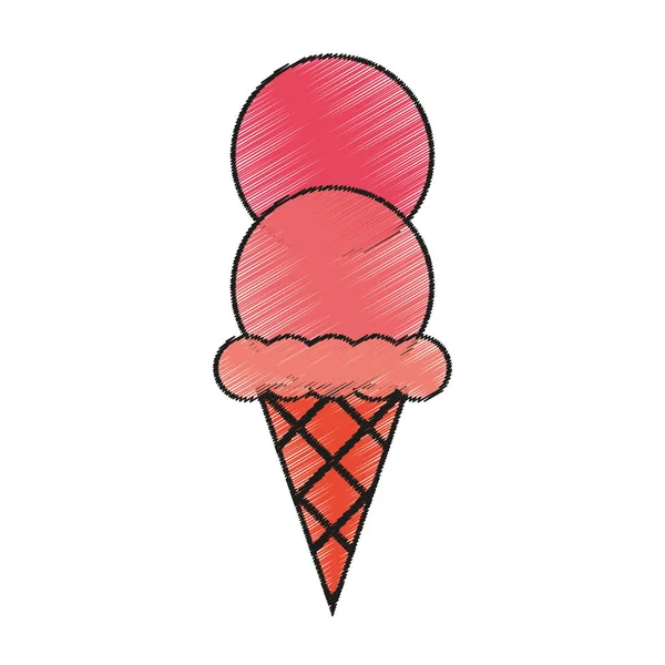 Diseño de helado aislado — Archivo Imágenes Vectoriales