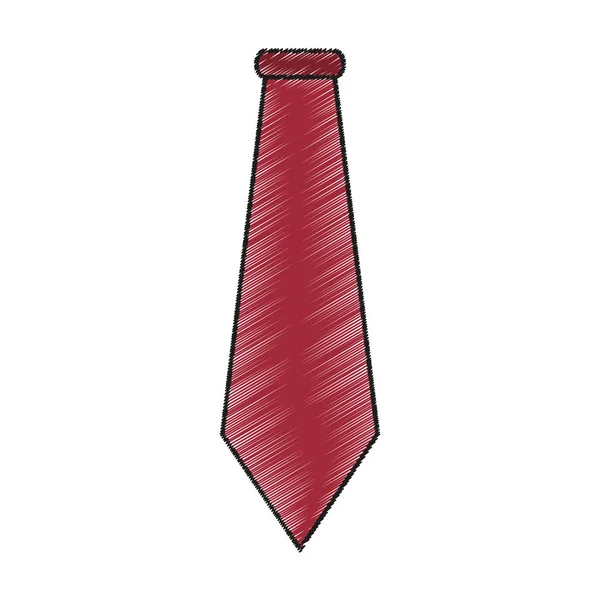 Isolated hipster necktie design — Stock Vector