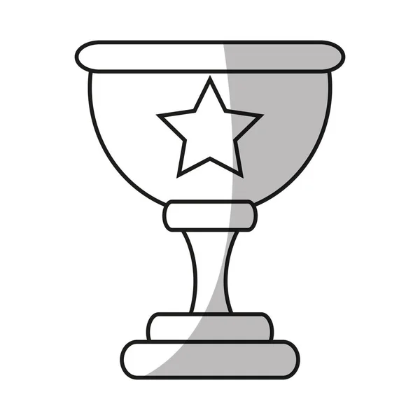 Дизайн ізольованого кубку трофею — стоковий вектор