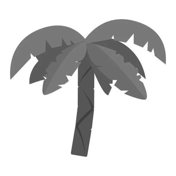 孤立したヤシの木の設計 — ストックベクタ