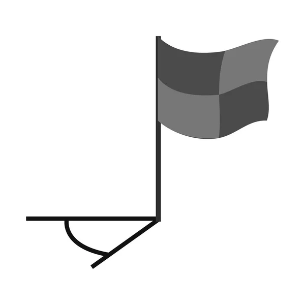 Diseño de bandera deportiva aislada — Archivo Imágenes Vectoriales