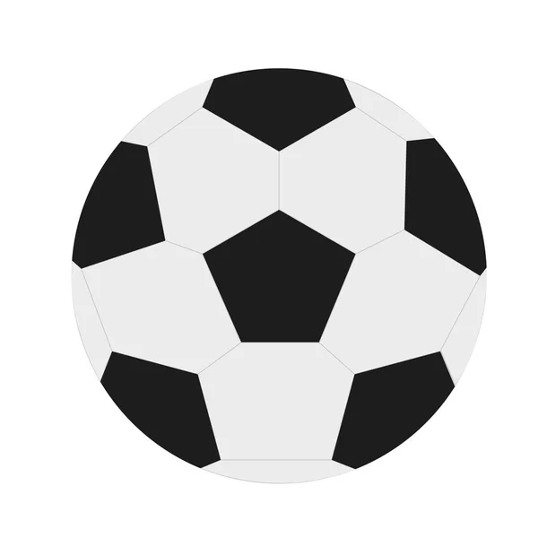 Bola aislada de diseño de fútbol — Vector de stock