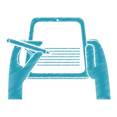 Tablet tasarım holding eller