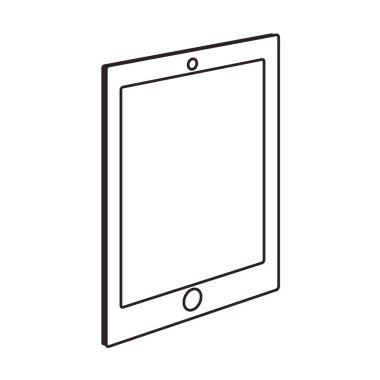 İzole tablet cihaz tasarım