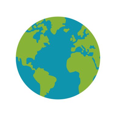 İzole gezegenin küre tasarımı