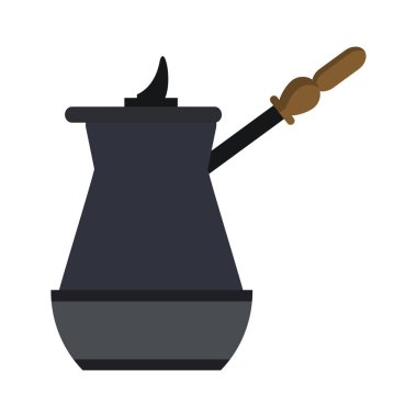 İzole kahve su ısıtıcısı