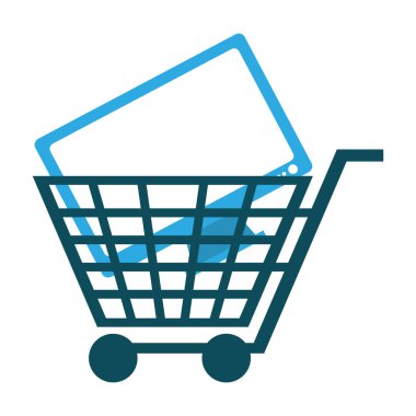 İzole sepeti ve tasarım alışveriş