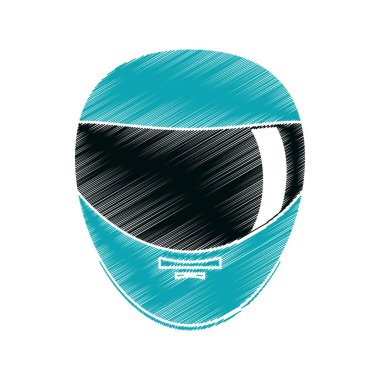 Formül yarış kavramının izole kask