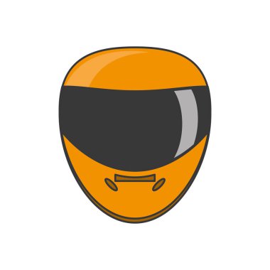 Formül yarış kavramının izole kask