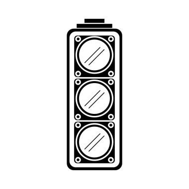 İzole semafor ışıklar tasarım