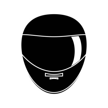 Formül yarış kavramının izole kask