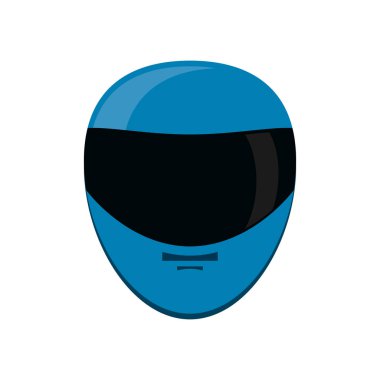 Formül yarış kavramının izole kask