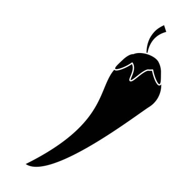 İzole biber bitkisel tasarım