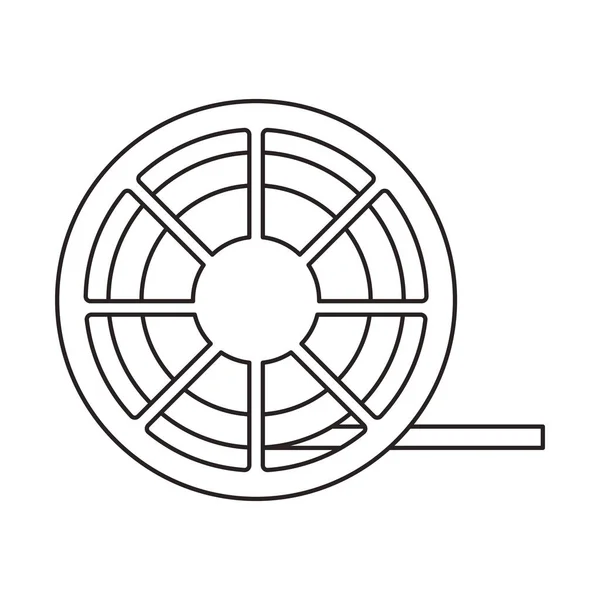 Design de bobina de filme isolado —  Vetores de Stock