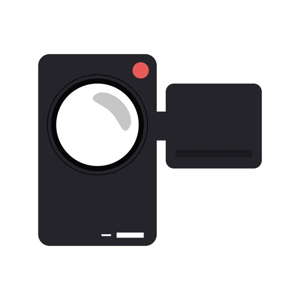 Conception de dispositifs de vidéocaméra isolés — Image vectorielle