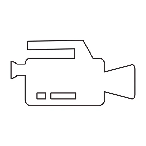 Isolated videocamera device design — Stock Vector