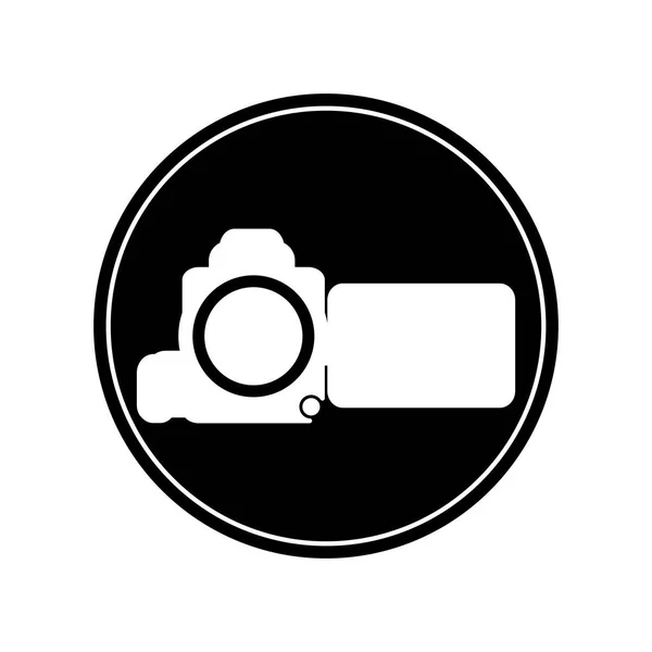 Isoliertes Videokamera-Gerätedesign — Stockvektor