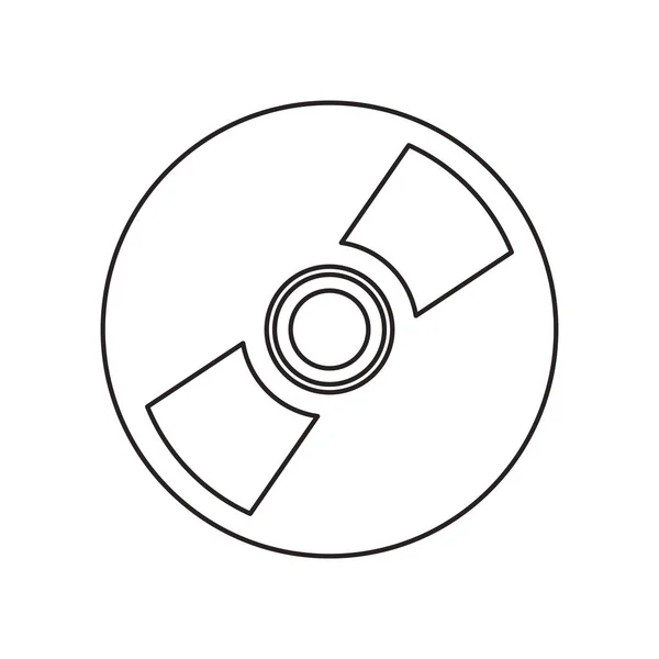 孤立的 cd 设备设计 — 图库矢量图片