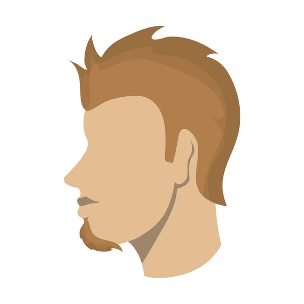 Design profil hlavy člověk izolovaný — Stockový vektor