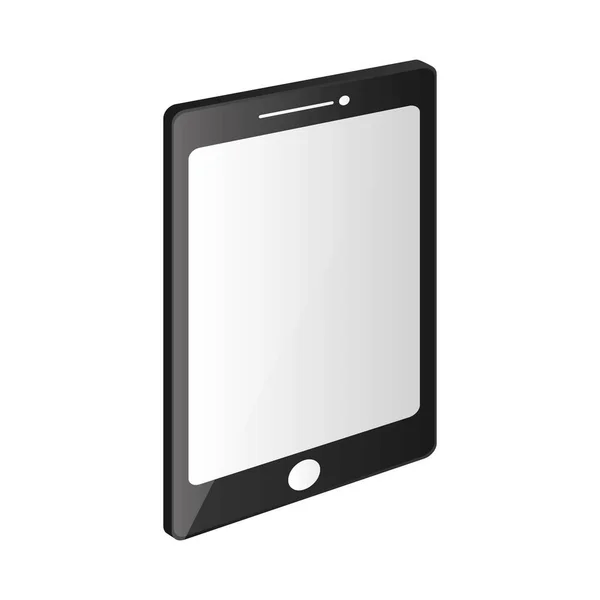 Design isolierter Tablet-Geräte — Stockvektor